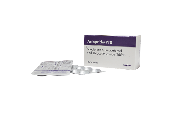 Aclopride-PT8 Aceclofenac - Paracetamol - Thiocolchicoside Tablets