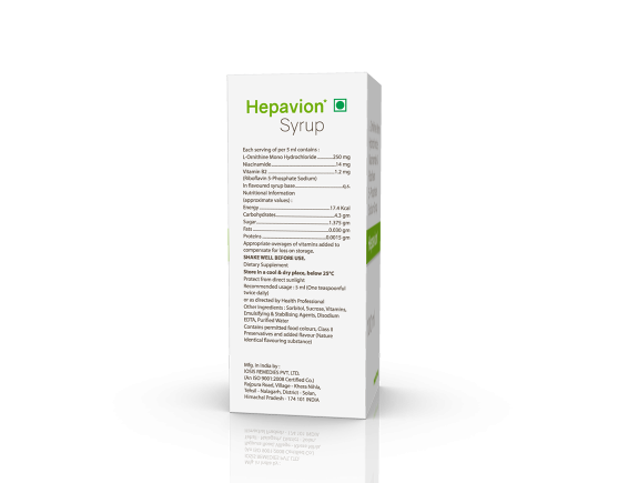 Hepavion Syrup 100 ml (IOSIS) Right Side