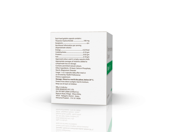 Thiaplex 100 mg Capsules (IOSIS) Composition