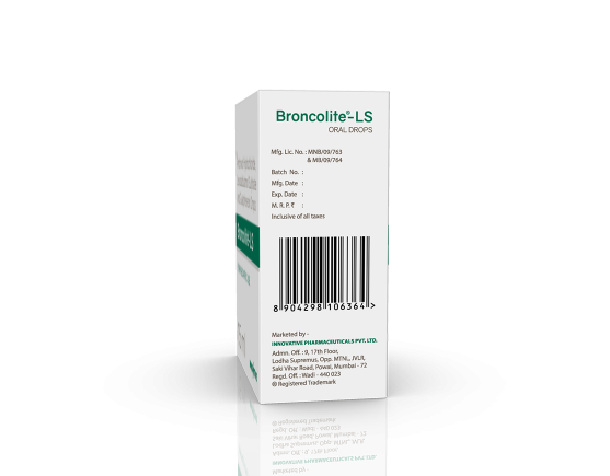 Broncolite-LS Drops 15 ml (IOSIS) Left Side