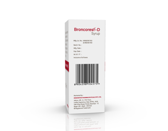 Broncorest-D Syrup 60 ml (IOSIS) Left Side