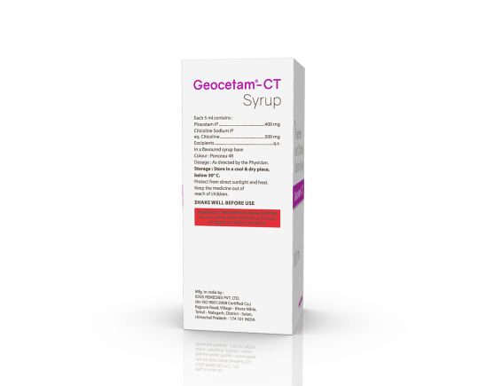 Geocetam-CT Syrup 100 ml (IOSIS) Right Side