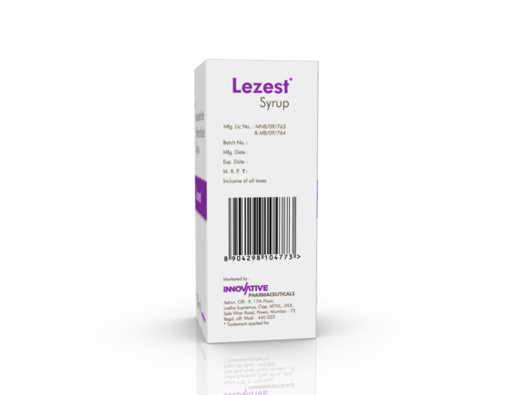 Lezest Syrup 30 ml (IOSIS) Left Side