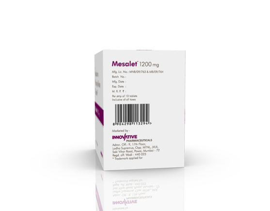 Mesalet 1200 mg Tablets (IOSIS) Left Side