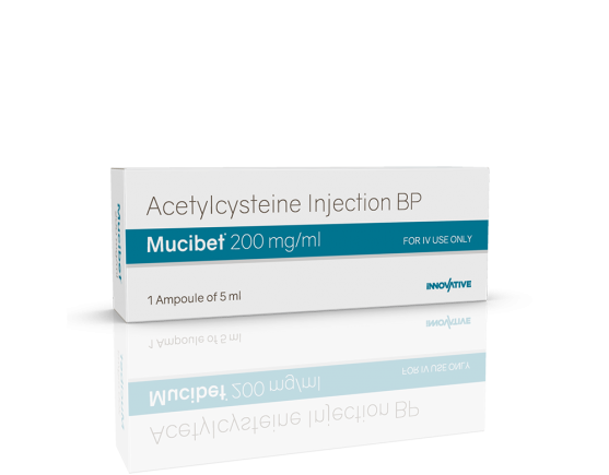 Mucibet 200 mg Injection (Pace Biotech) Left