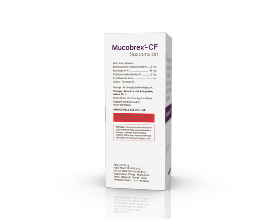 Mucobrex-CF Suspension 60 ml (IOSIS) Right Side