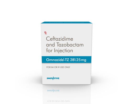 Omnazide-TZ 281.25 mg Injection (Pace Biotech) Front