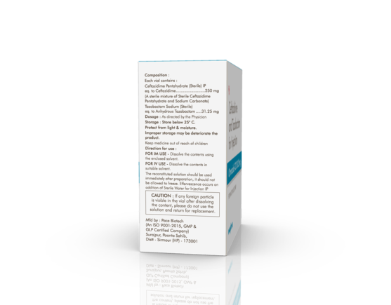 Omnazide-TZ 281.25 mg Injection (Pace Biotech) Right Side