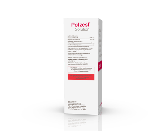 Potzest Syrup 200 ml (IOSIS) Right Side