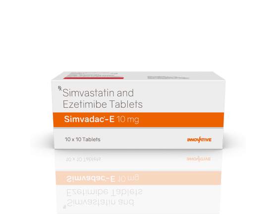 Simvadac-E 10 mg Tablets (IOSIS) Front