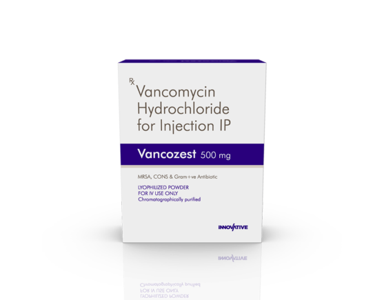 Vancozest 500 mg Injection (Pace Biotech) Front