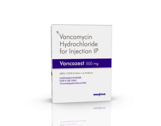 Vancozest 500 mg Injection (Pace Biotech) Left