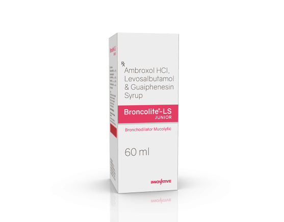 Broncolite-LS Junior Syrup 60 ml (IOSIS) Left