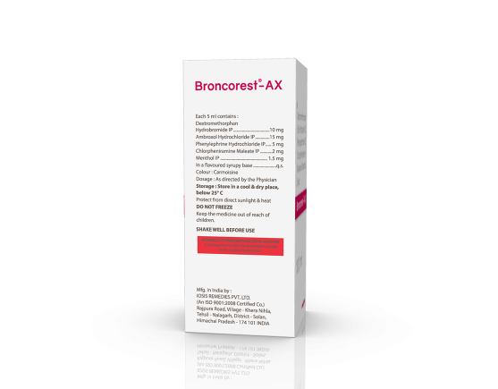 Broncorest-AX Syrup 100 ml (IOSIS) Right Side