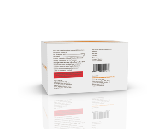 Divadac-SR 750 mg Tablets (IOSIS) Barcode & Composition