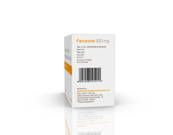 Farozone 300 mg Tablets (Saphnix) (Outer) Left Side