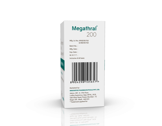 Megathral 200 mg Suspension 15 ml (IOSIS) Left Side