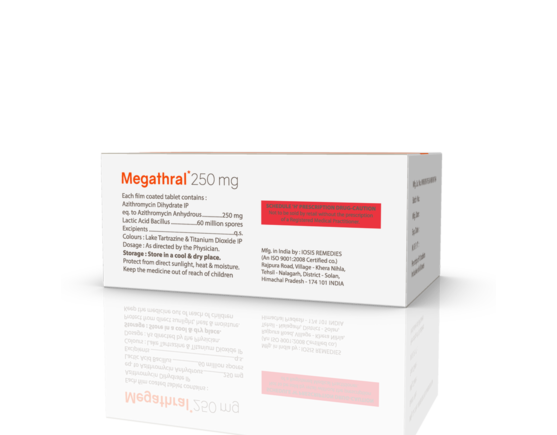 Megathral 250 mg Tablets (IOSIS) Right Side