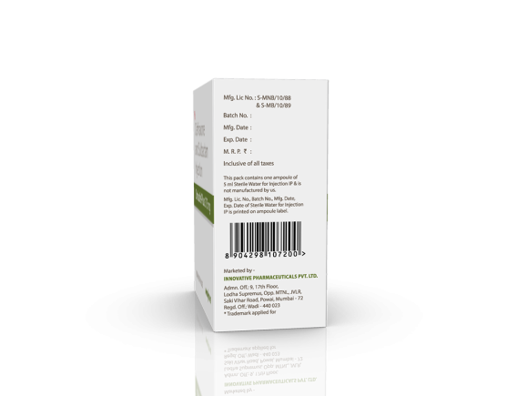 Omisafe Plus 375 mg Injection (Pace Biotech) Left Side