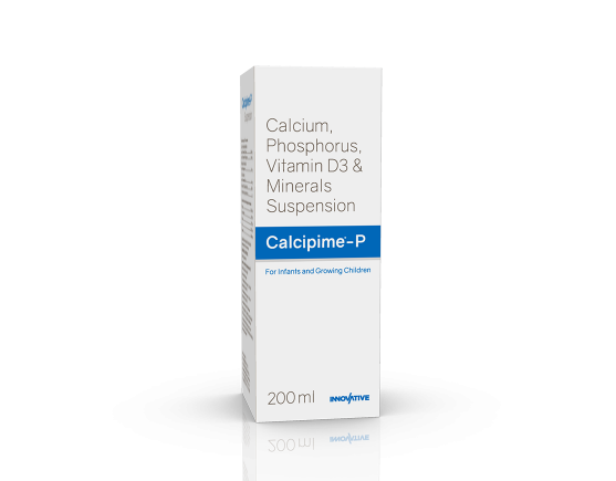 Calcipime-P Suspension 200 ml (IOSIS) Left