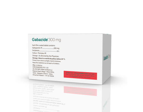 Gabazide 300 mg Tablets (IOSIS) Right Side