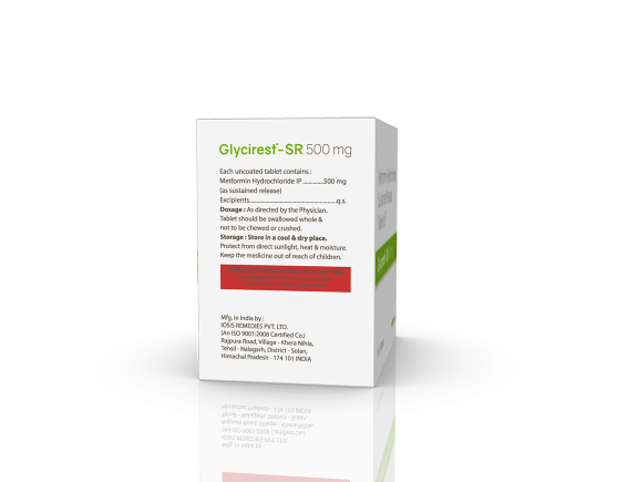 Glycirest-SR 500 mg Tablets (IOSIS) Right Side