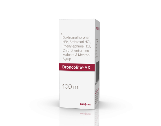 Broncolite-AX Syrup 100 ml (IOSIS) Right
