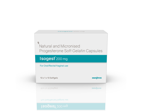 Isogest 200 Softgels (Aqua Parentral) (Outer) Front