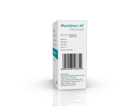 Mucobrex-AF Drops 15 ml (IOSIS) Left Side