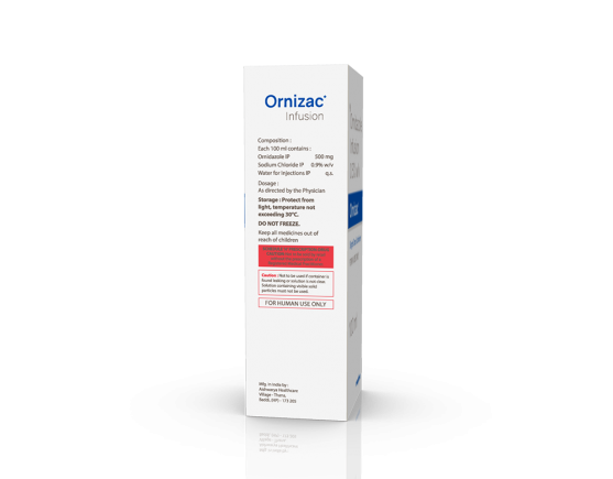 Ornizac Infusion 100 ml (Aishwarya Healthcare) Right Side