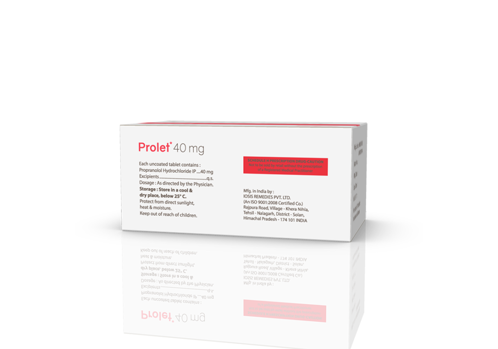 Prolet 40 mg Tablets Suppliers in India - Innovative Pharma