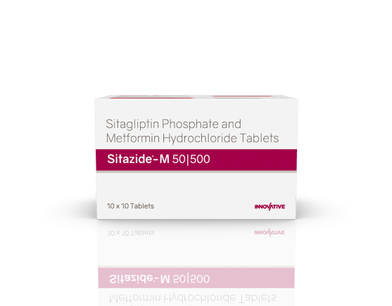 Sitazide-M 50 500 Tablets (IOSIS) Front]