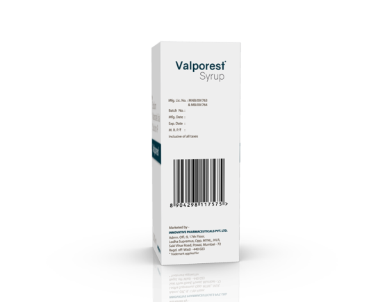 Valporest Syrup 200 ml (IOSIS) Left Side