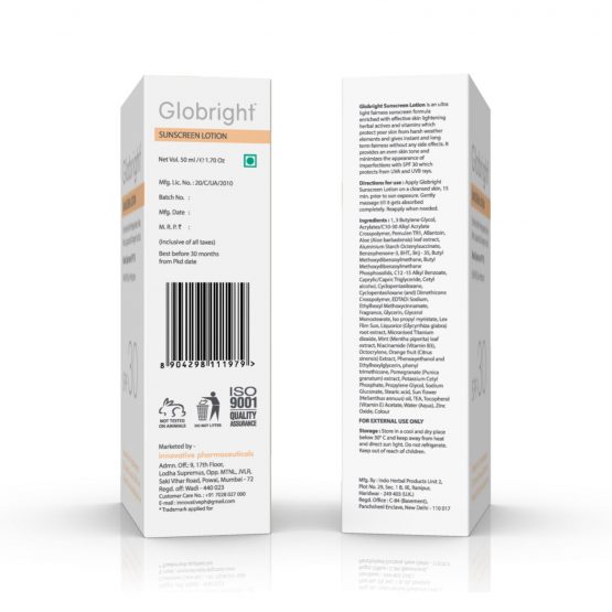 Globright Sunscreen Lotion (SPF 30) 50 ml 02