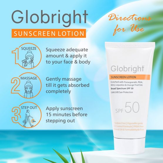Globright Sunscreen Lotion (SPF 50) 50 ml 07