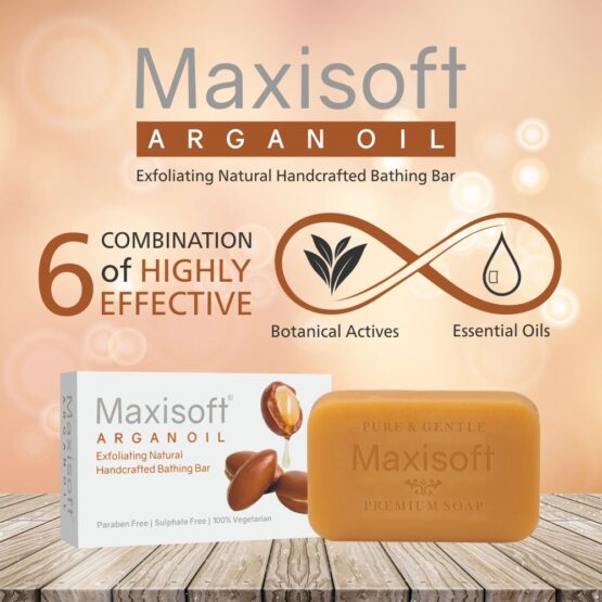 Maxisoft Argan Oil Exfoliating Bathing Bar 75 gm 03