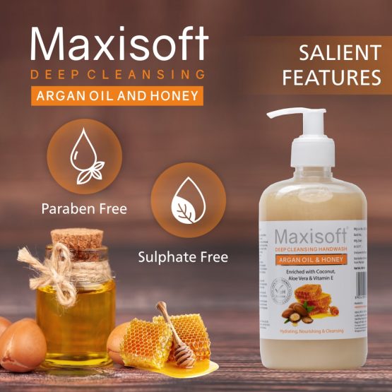 Maxisoft Argan Oil & Honey <strong>Hand Wash</strong> 500 ml 07