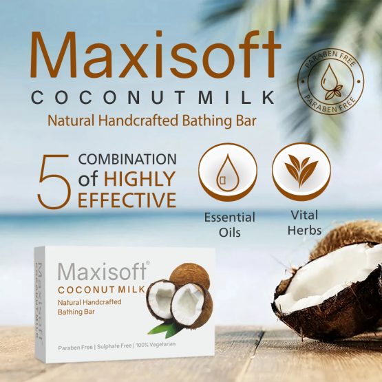 Maxisoft Coconut Milk Bathing Bar 75 gm 03
