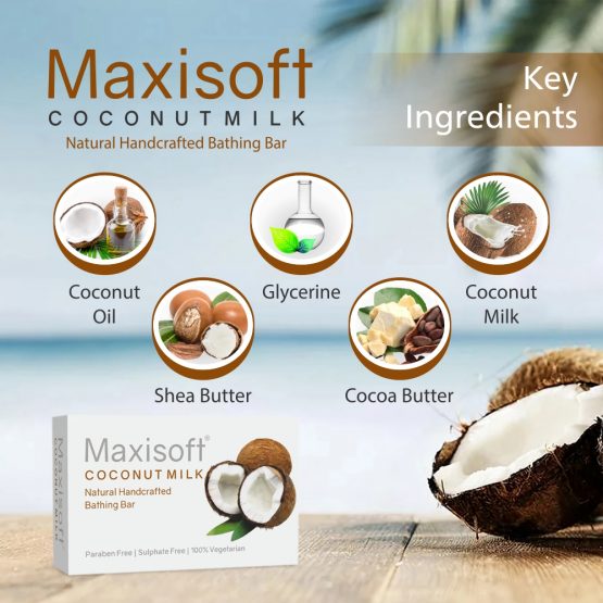 Maxisoft Coconut Milk Bathing Bar 75 gm 04
