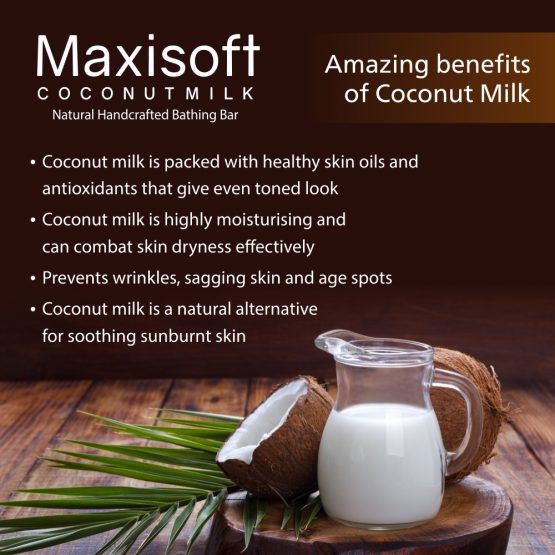 Maxisoft Coconut Milk Bathing Bar 75 gm 05