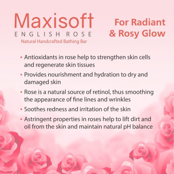 Maxisoft English Rose Bathing Bar 75 gm 05