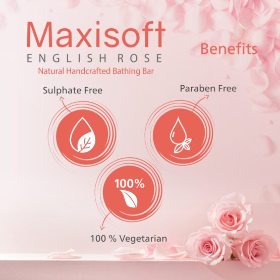 Maxisoft English Rose Bathing Bar 75 gm 07