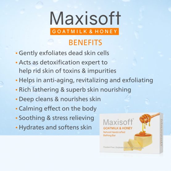 Maxisoft Goatmilk & Honey Bathing Bar 75 gm 06