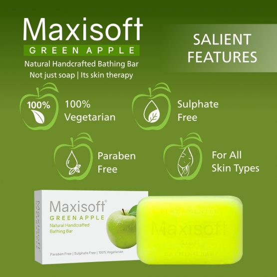 Maxisoft Green Apple Bathing Bar 07