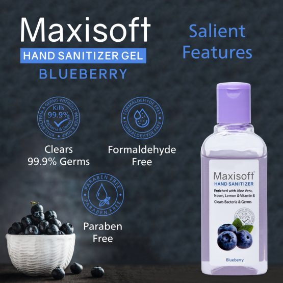 Maxisoft Hand Sanitizer (Gel) Blueberry 100 ml Listing 07
