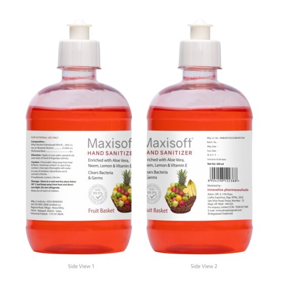 Maxisoft Hand Sanitizer Gel Fruit Basket 500ml 02