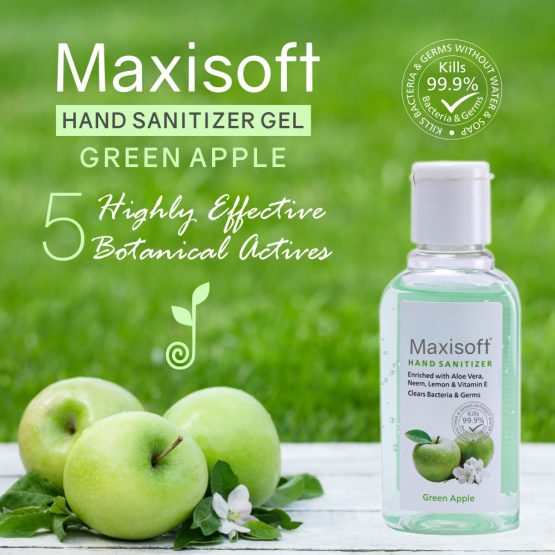 Maxisoft Hand Sanitizer (Gel) Green Apple 60 ml 03