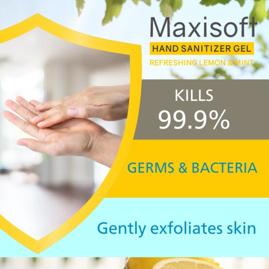 Maxisoft Hand Sanitizer (Gel) Refreshing Lemon & Mint 100 ml Listing 05