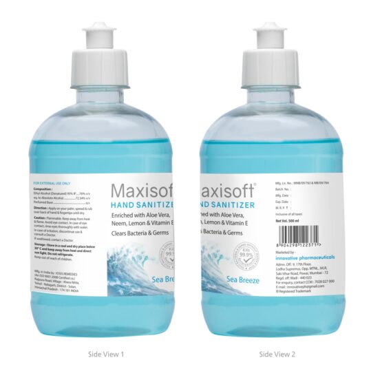 Maxisoft Hand Sanitizer (Gel) Sea Breeze 500 ml 02