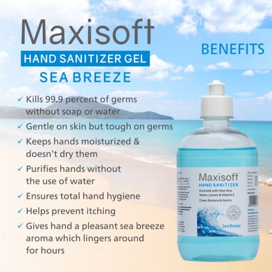 Maxisoft Hand Sanitizer (Gel) Sea Breeze 500 ml 06